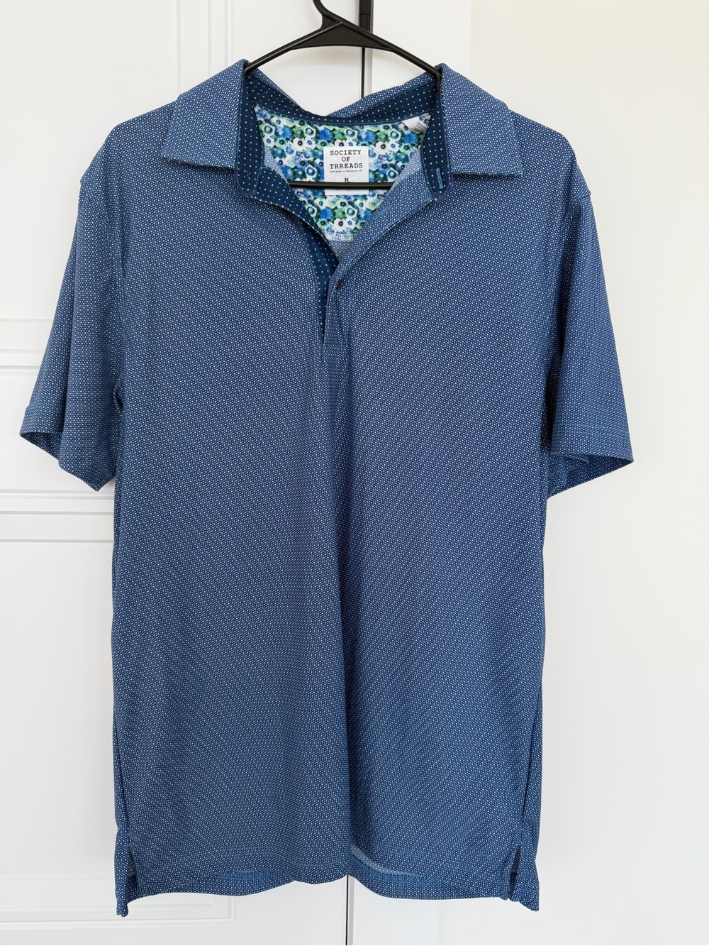 Society of Threads Men’s Blue Polo Shirt Size M Comfort Fit